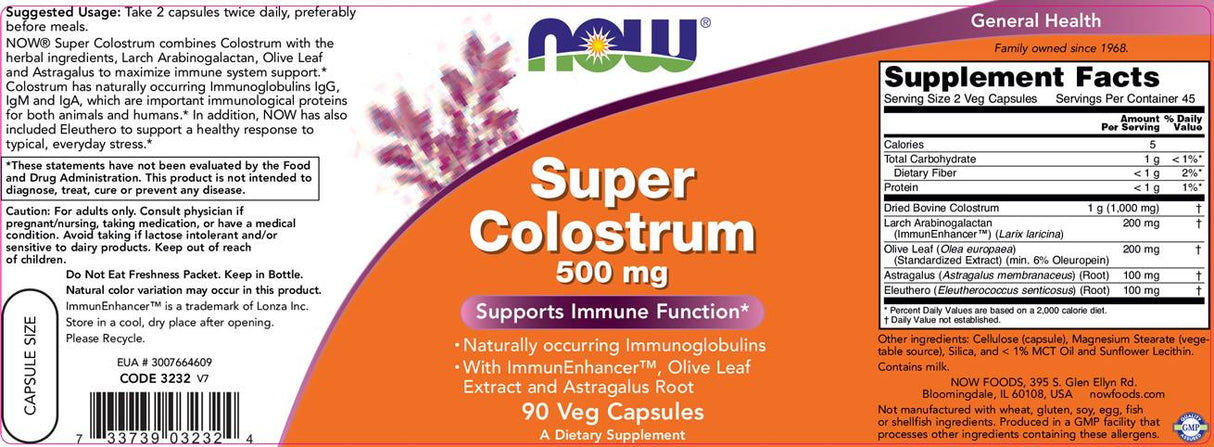 Super kolostrum - 500 mg - 90 kapsula