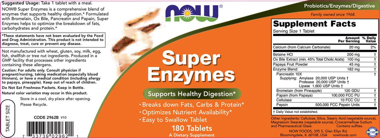 Super enzimi - 180 tableta