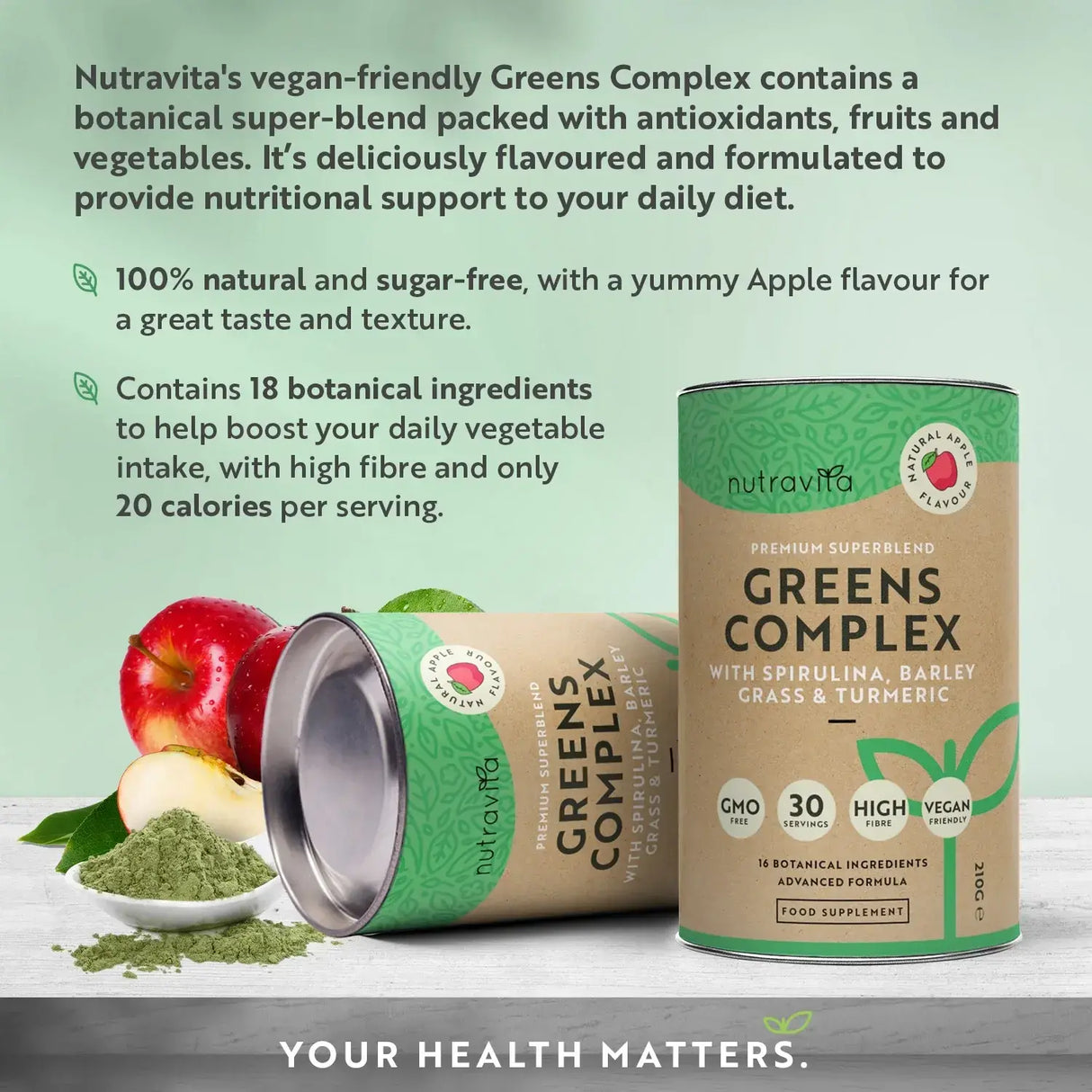 Super Greens kompleks (18 aktivnih sastojaka) 200 g <tc>Nutravita</tc>