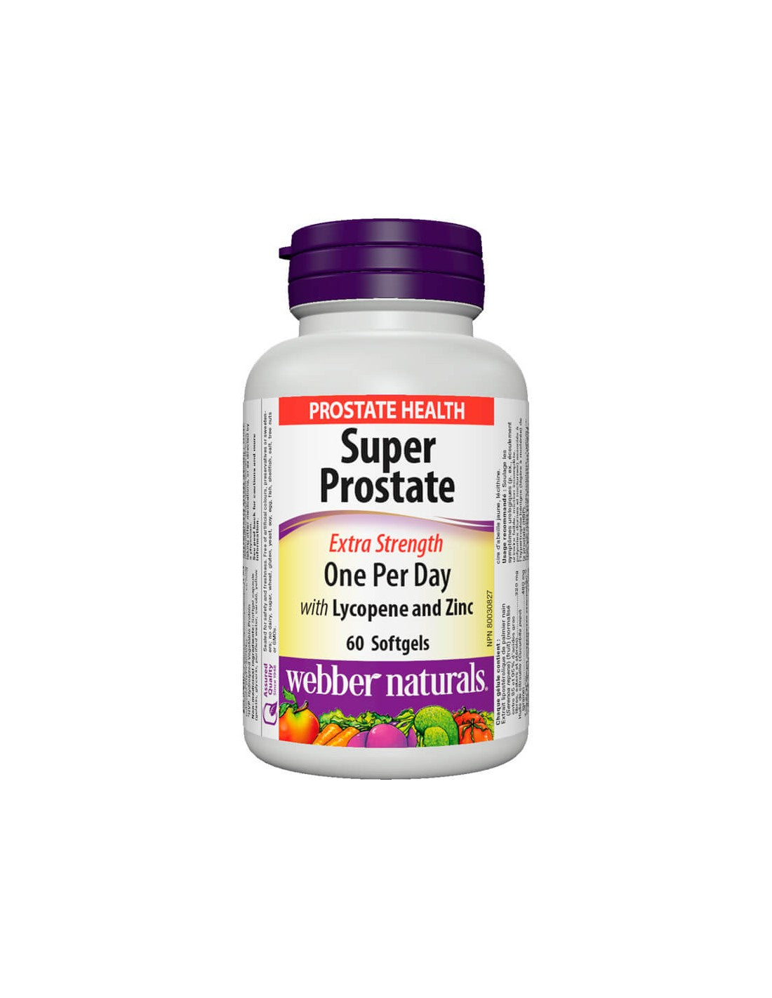 Super Prostate Extra Strength/ Formula za podršku prostati s likopenom i cinkom x 60 mekih kapsula <tc>Webber Naturals</tc>