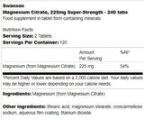 Super-snažni magnezijev citrat 225 mg 240 tableta