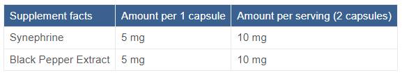 Sinefrin 10 mg | s piperinom - 60 kapsula