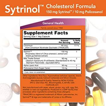 Sytrinol™ | Formula za kolesterol s Policom<tc>san</tc>ol - 120 kapsula