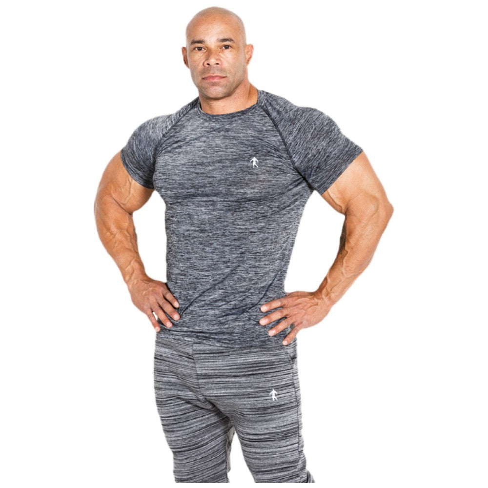 Muška majica kratkih rukava/T-shirt 01 LM Compression Dark Grey