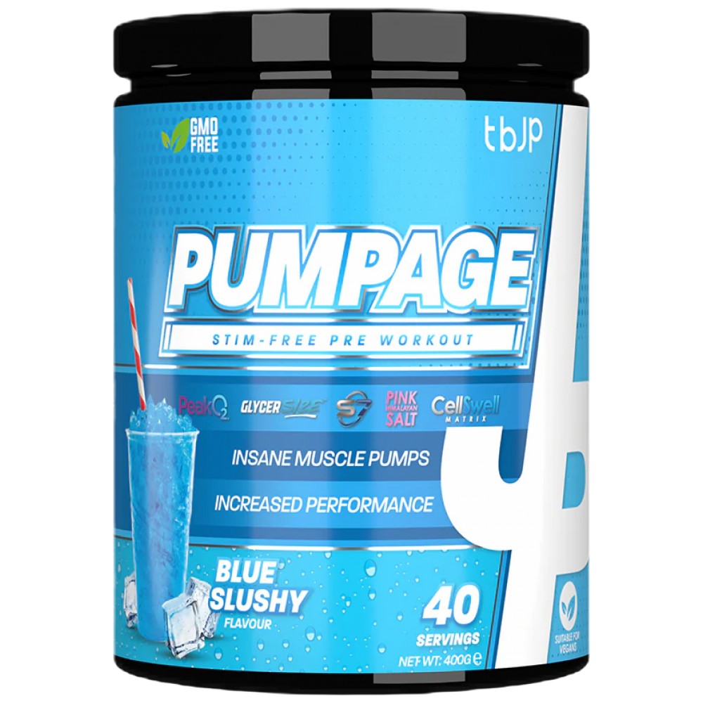 TBJP Pumpage | Stim-Free Prije vježbanja - 400 grama