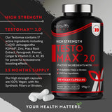 TESTOMAX™ 2.0 /210 kapsula, 105 dana/ s Ashwagandhom KSM 66®, CoQ10 & Korijen mace <tc>Nutravita</tc>