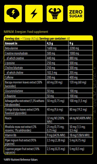 Xtreme Napalm/Energizer - 270 grama