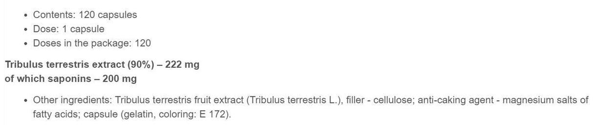 TRIBUSTERON 90 - 120 kapsula