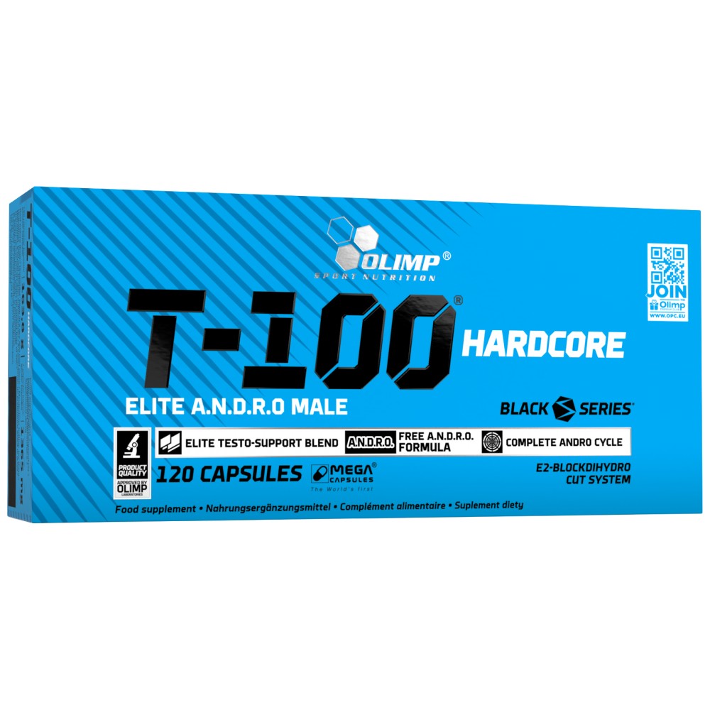 T -100 hardcore elite andro mužjak - 120 kapsula