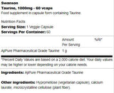 Taurin 1000 mg 60 kapsula