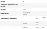 Taurine Body Support - 250 grama