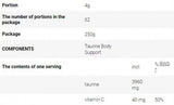 Taurine Body Support - 500 grama