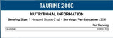 Taurin u prahu 1000 mg - 200 grama