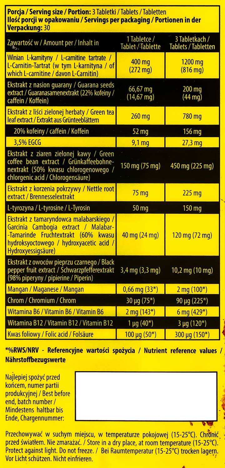 Thermite/Thermogenic Fat Destroyer - 90 tableta