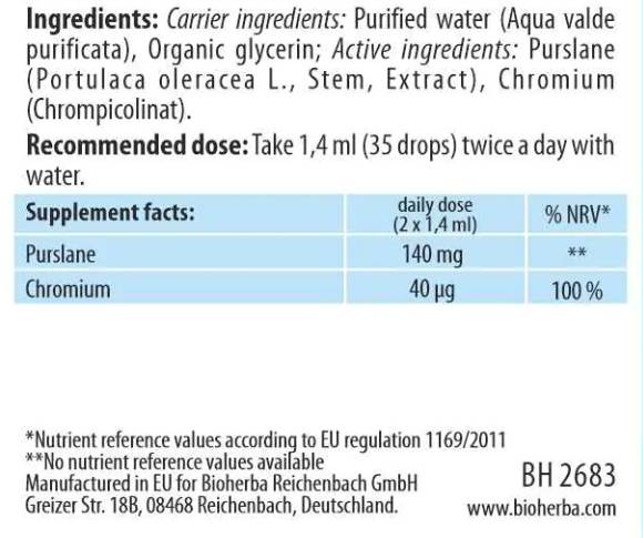 Tincture Portulaca oleracea (purslane) - 100 ml - Nutra Best Europe