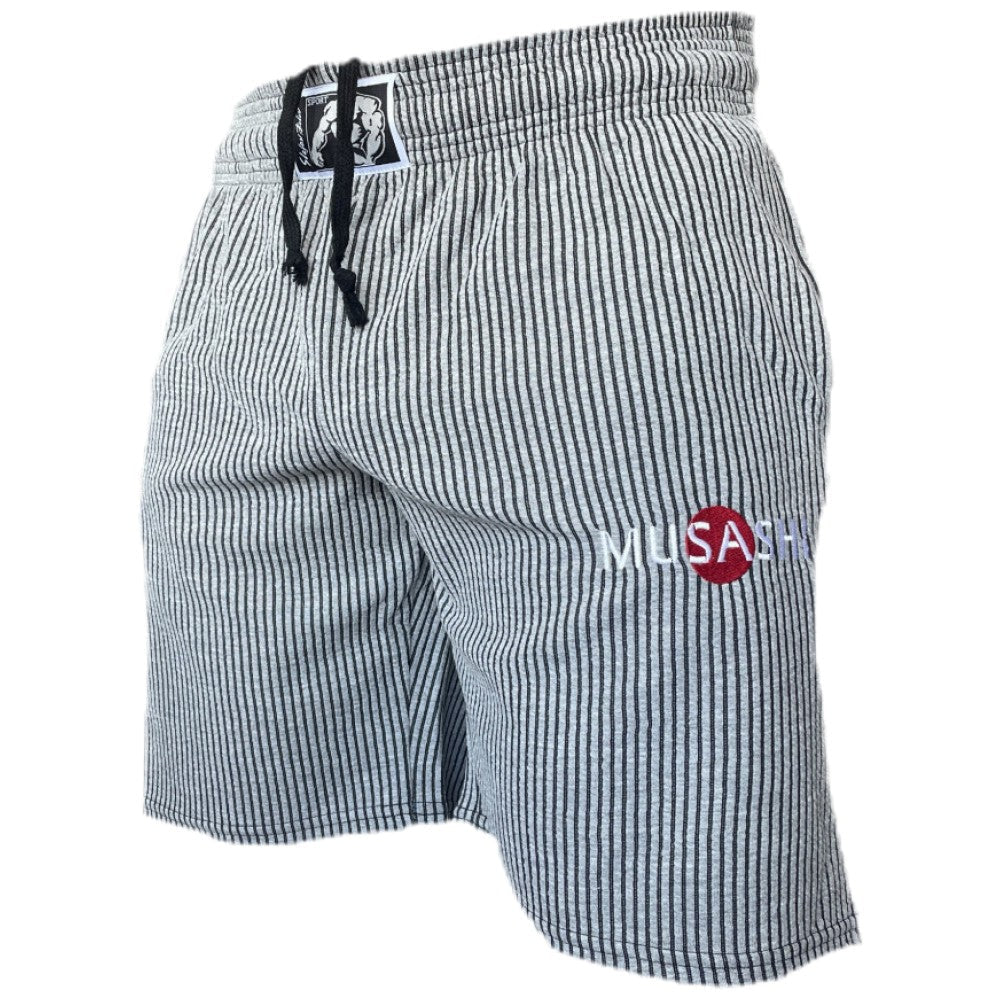 Sportske kratke hlače - sive pruge/kratke hlače za trening - sive