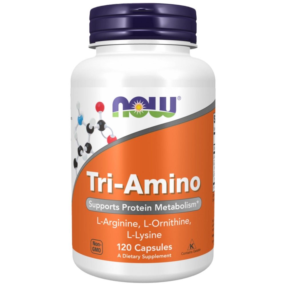 Tri-amino/L-arginin L-ornitin L-lizin - 120 kapsula