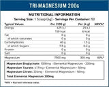 Tri-magnezijev prah | Bisglicinat, Taurat & Citrat - 200 grama