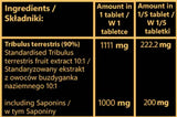 Tribulus 1000 mg | Ekstrakt voća s 90% saponina - 100 tableta