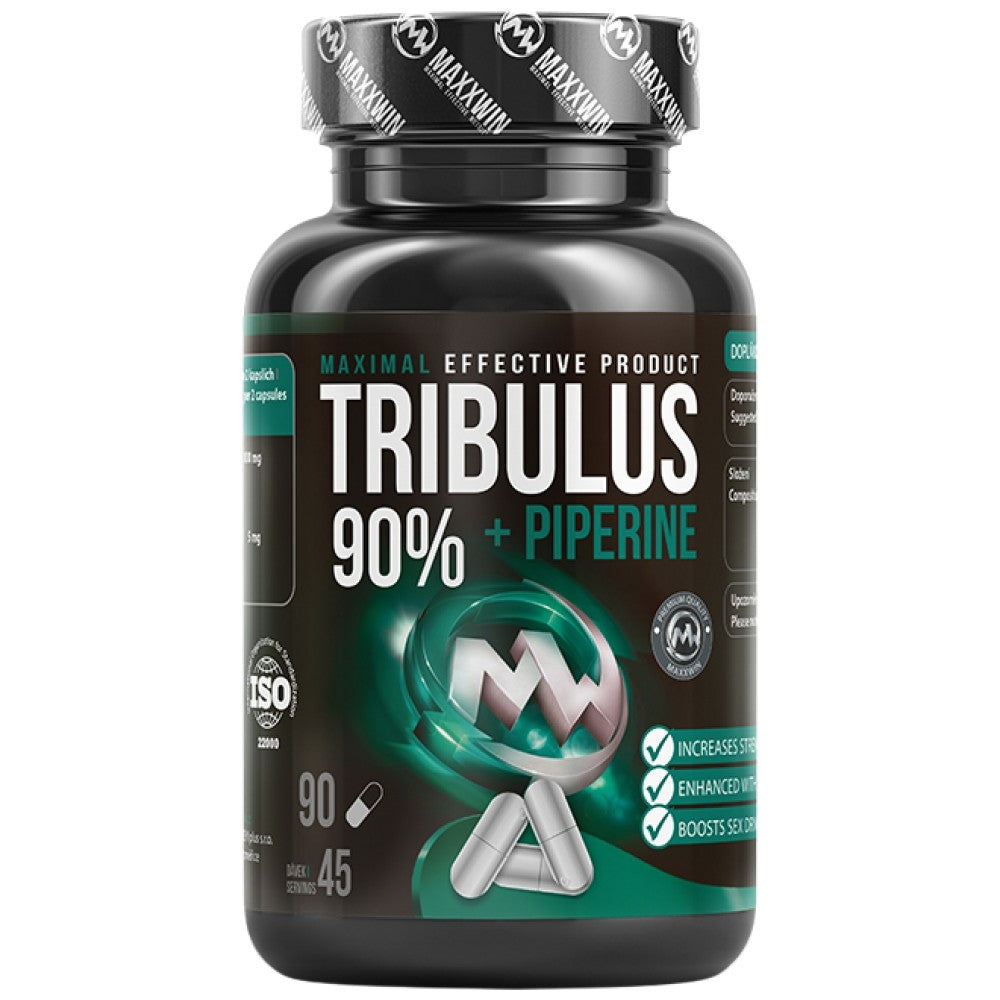 Tribulus 90% + piperin - 90 kapsula