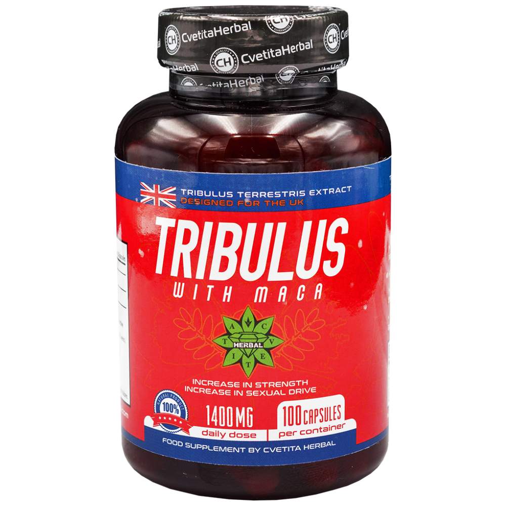 Tribulus s macom 1400 mg - 100 kapsula