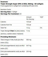 Triple Strength Super EPA i DHA 900 mg 60 mekih gelova