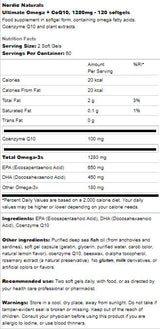 Ultimate Omega 1280 mg + CoQ10 - 60 gel kapsula