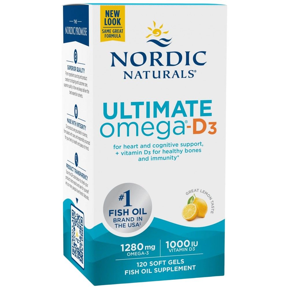 Ultimate Omega-D3 1280 mg - 120 gel kapsula