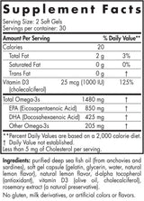 Ultimate Omega-D3 Sport 1480 mg - 60 gel kapsula