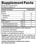Ultimate Omega Gummy Chews 1200 mg - 54 gumene bombone
