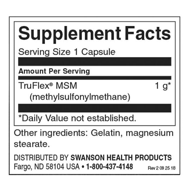 Ultra MSM 1000 mg - 240 kapsula