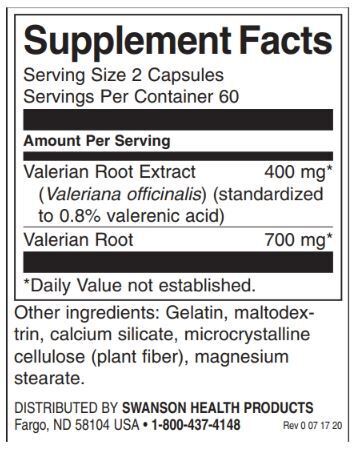Ekstrakt korijena valerijane 400 mg - 120 kapsula