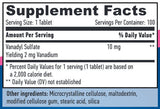 Vanadil sulfat 10 mg/100 tab.
