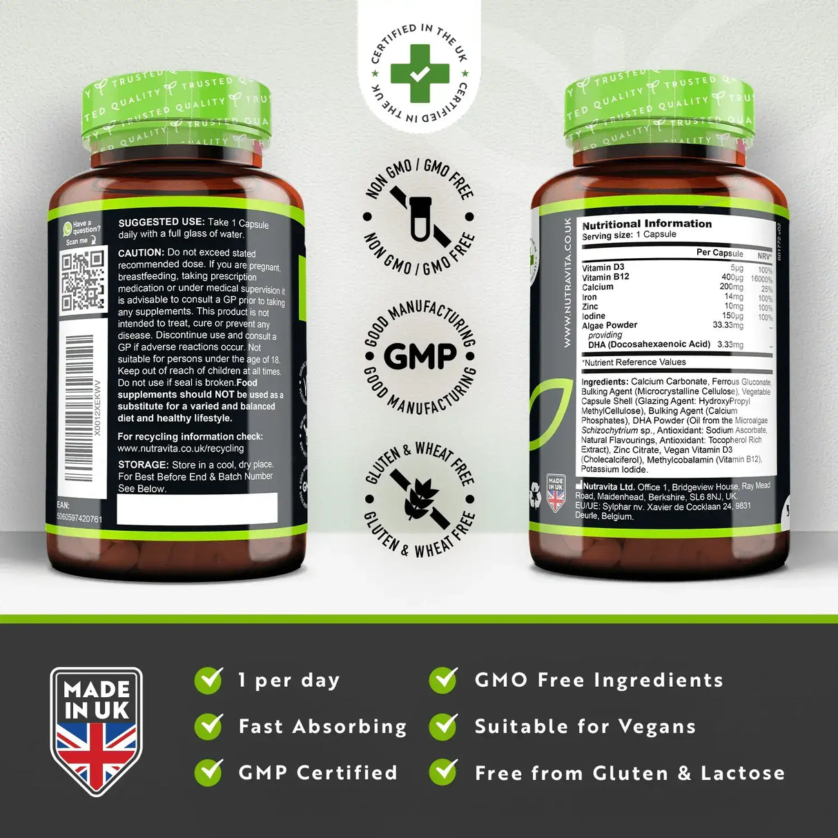 Veganski esencijalni multivitamin /120 kapsula, 120 dana/ <tc>Nutravita</tc>