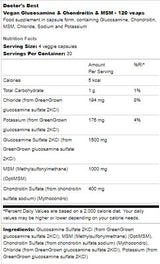 Veganski glukozamin & Hondroitin & MSM - 120 kapsula
