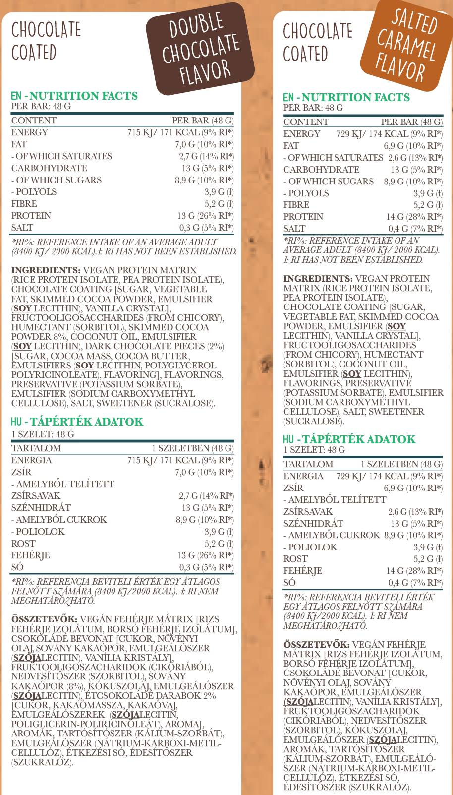 Veganska proteinska pločica - 48 grama