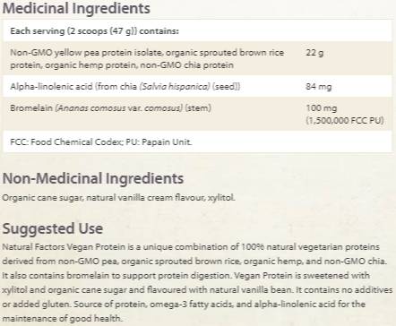 Vegan Protein Factors 340 grama