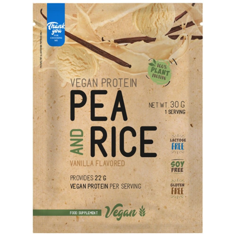 Veganski proteini | Grašak i riža - 30 grama