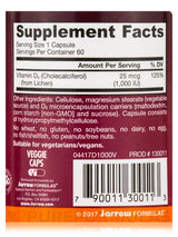 Veganski vitamin D3 1000 IU 60 kapsula