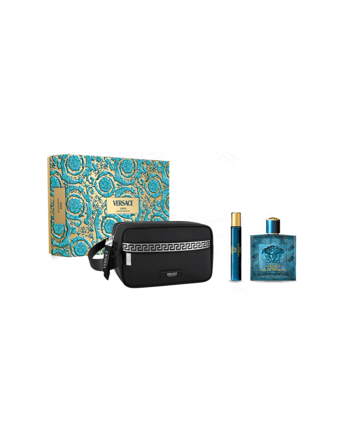 <tc>VERSACE</tc> Eros Eau De Toilette Spray 100ml Božićni set od 3 komada