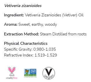 Ulje vetivera | 100% čista Vetiveria Zizanioides - 10 ml