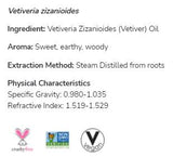 Ulje vetivera | 100% čista Vetiveria Zizanioides - 10 ml