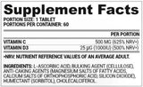 Vita C + D3 | Vitamin C 500 mg + Vitamin D 1000 IU 60 tableta