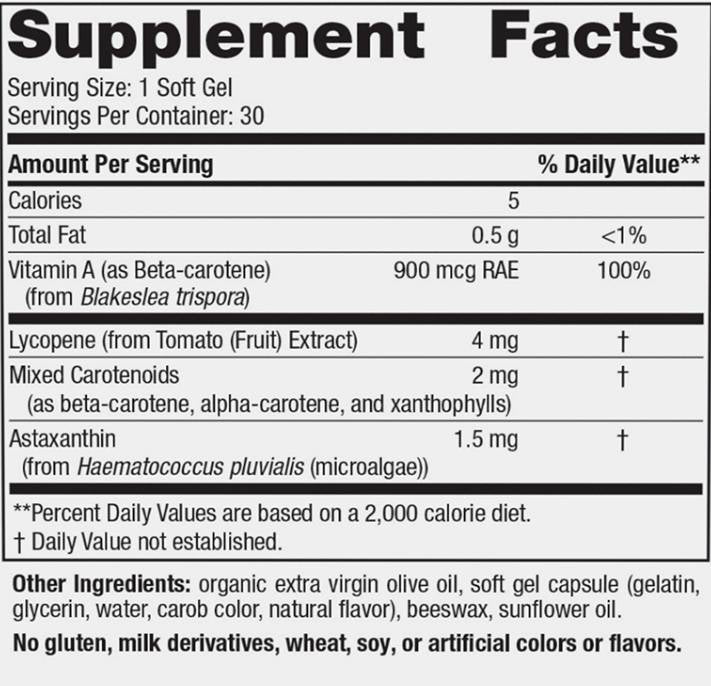 Vitamin A + karotenoidi - 30 gel kapsula