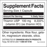 Vitamin B-1 100 mg - 250 kapsula