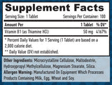 Vitamin B-1 /tiamin/ 50mg./100 kartica.