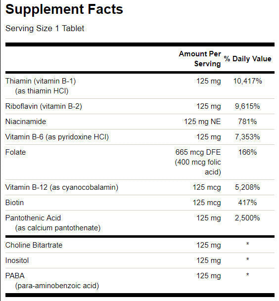 Kompleks vitamina B-125/100 tab. - 0