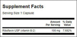 Vitamin B-2/Riboflavin 100 mg - 100 kapsula