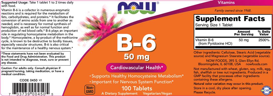 Vitamin B-6/piridoksin 50 mg - 100 tableta