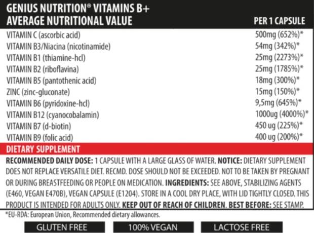 Vitamin B+ - 60 kapsula